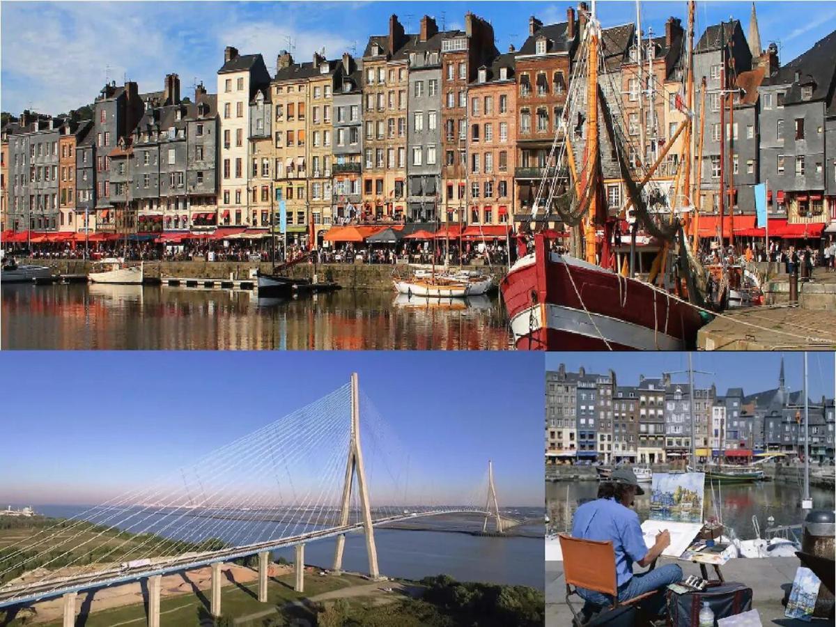 Le Fleur"H"On 11 D'Honfleur, T2 En Residence Avec Piscine, Wifi Et Parking Gratuits Équemauville Buitenkant foto